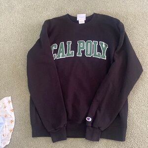 Black champion Cal poly crewneck